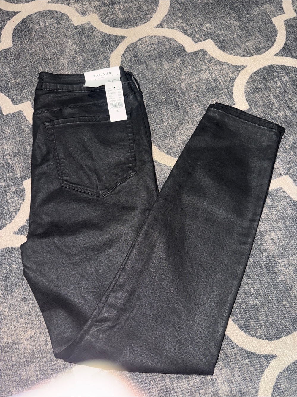 NWT Pacsun Mid Rise Skinniest Coated Jeans Size 30